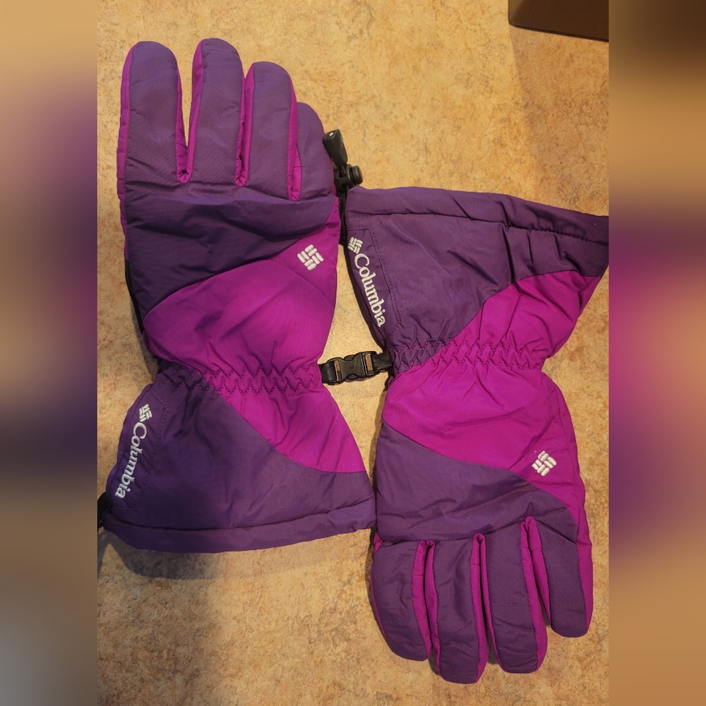 Columbia Women's Purple and Pink Winter Gloves